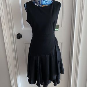 Taylor Womens Black Sleeveless Midi Dress Size 8